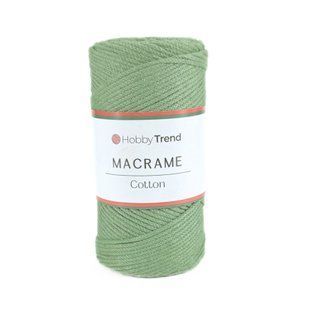 Пряжа Cotton Macrame/Котон Макраме, зелений 1001/171, Hobby Trend