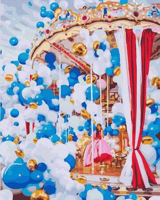Картина по номерам - Карусель в воздушных шариках 40х50 в интернет-магазине "Я - Picasso"