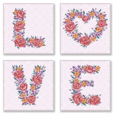 Набор для росписи по номерам - LOVE flowes в інтернет-магазині "Я - Picasso"