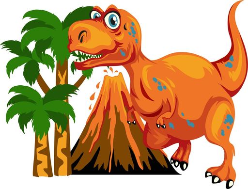 Картина по номерам "Тираннозавр" ArtStory холст на подрамнике 20х25см ASK047 в интернет-магазине "Я - Picasso"