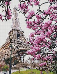 Алмазна мозаїка "Цвітіння в Парижі" BrushMe 40x50см GF3861 в інтернет-магазині "Я - Picasso"