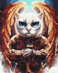Картина по номерам "Котик Ангел" BrushMe холст на подрамнике 40х50см BS53421 в интернет-магазине "Я - Picasso"