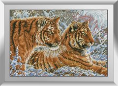 31175 Пара тигров. Dream Art. Набор алмазной живописи (квадратные, полная) в интернет-магазине "Я - Picasso"