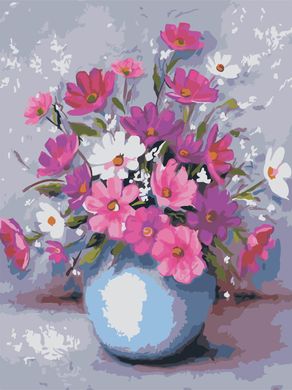 Картина за номерами "Квіти в вазі" ArtStory полотно на підрамнику 30х40см AS0600 в інтернет-магазині "Я - Picasso"