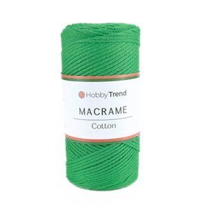 Пряжа Cotton Macrame/Котон Макраме, яскраво-зелений 1001/172, Hobby Trend