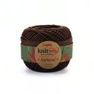 Пряжа Karnaval/Карнавал, коричневый 00080, Knit Me
