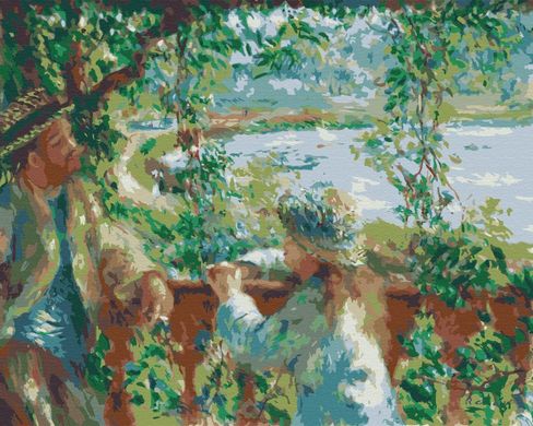 Картина за номерами "Біля озера. П'єр-Огюст Ренуар" BrushMe полотно на підрамнику 40x50см BS51430 в інтернет-магазині "Я - Picasso"