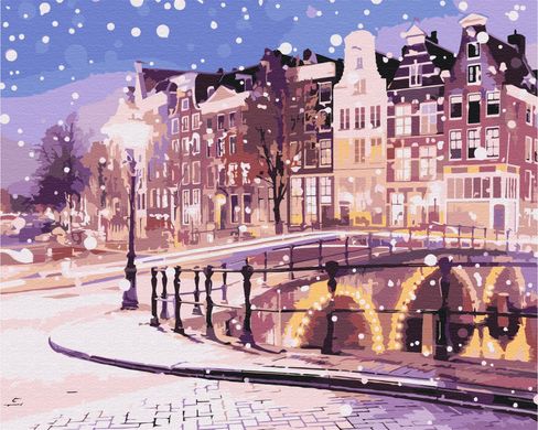 Картина по номерам - Сказка зимнего Амстердама 40x50см в интернет-магазине "Я - Picasso"
