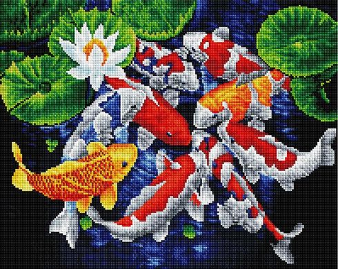 Алмазна мозаїка "Різнобарвні рибки" BrushMe 40x50см GF3703 в інтернет-магазині "Я - Picasso"