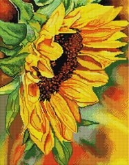 Алмазна мозаїка "Квітка соняшника стала" BrushMe 40x50см GF3601 в інтернет-магазині "Я - Picasso"