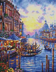Алмазна мозаїка "Прекрасна Венеція" BrushMe полотно на підрамнику 40x50см GF5452 в інтернет-магазині "Я - Picasso"