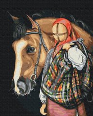 Картина за номерами "Мандрівниця" BrushMe полотно на підрамнику 40х50см BS53293 в інтернет-магазині "Я - Picasso"