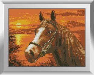 Алмазна мозаїка "На заході (кінь)" Dream Art в коробці 31289 в інтернет-магазині "Я - Picasso"