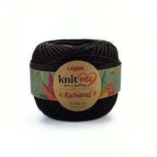 Пряжа Karnaval/Карнавал, тёмно-коричневый 00811, Knit Me