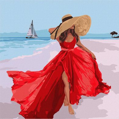 Картина за номерами "Літня романтика" Ідейка полотно на підрамнику 40х40см KHO4841 в інтернет-магазині "Я - Picasso"