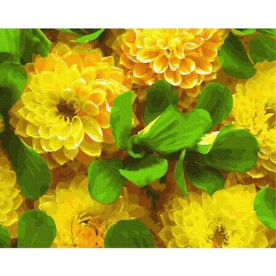 Картина за номерами "Жовті жоржини" BrushMe полотно на підрамнику 40х50см GX27272 в інтернет-магазині "Я - Picasso"