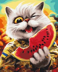 Картина за номерами "Котик в Херсоні " BrushMe полотно на підрамнику 40х50см BS53410 в інтернет-магазині "Я - Picasso"