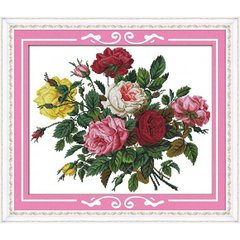 Красива троянда Набор для вышивания крестом с печатной схемой на ткани Joy Sunday H308 в інтернет-магазині "Я - Picasso"
