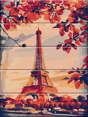 Картина за номерами на дереві "Париж" ArtStory подарункова упаковка 30x40см ASW023 в інтернет-магазині "Я - Picasso"