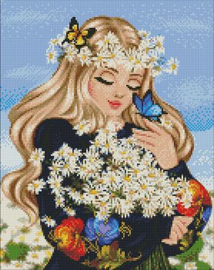 Алмазна мозаїка "Ромашкове поле" Ідейка полотно на підрамнику 40x50см AMO7625 в інтернет-магазині "Я - Picasso"