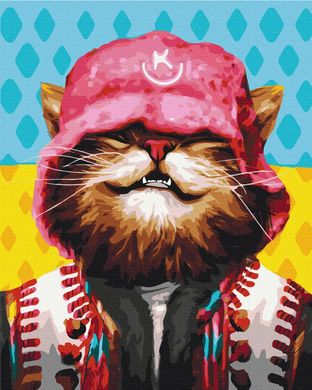 Картина по номерам "Котик Kalush " BrushMe полотно на підрамнику 40x50см PBS53159 в интернет-магазине "Я - Picasso"