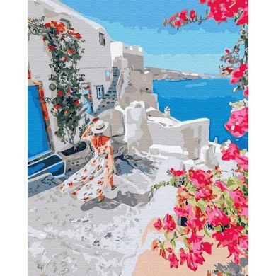 Картина за номерами "Квітуча Греція" BrushMe полотно на підрамнику 40х50см GX34836 в інтернет-магазині "Я - Picasso"