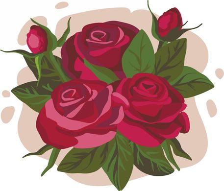 Картина за номерами "Букет троянд" ArtStory полотно на підрамнику 20х25см ASK050 в інтернет-магазині "Я - Picasso"