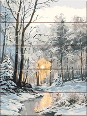 Картина за номерами на дереві "Зимовий ліс" ArtStory подарункова упаковка 30x40см ASW219 в інтернет-магазині "Я - Picasso"