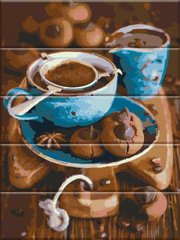 Картина за номерами на дереві "Смак кави" ArtStory подарункова упаковка 30x40см ASW026 в інтернет-магазині "Я - Picasso"