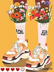 Картини за номерами "Квіти в кросах" Барви полотно на підрамнику 40x50 см 0029П1 в інтернет-магазині "Я - Picasso"
