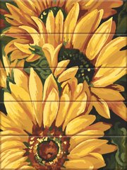 Картина за номерами на дереві "Соняшні квіти" ArtStory подарункова упаковка 30x40см ASW186 в інтернет-магазині "Я - Picasso"