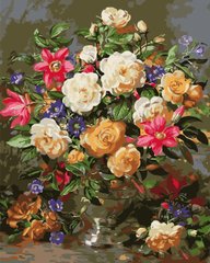 Картина за номерами "Букет троянд у вазі" Origami 40x50см LW 1107 в інтернет-магазині "Я - Picasso"
