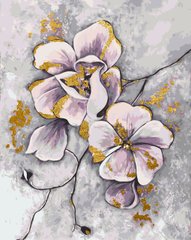 Картина по номерам "Орхидеи" с красками металлик золото Origami 40x50см LW 30090 в интернет-магазине "Я - Picasso"