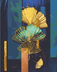 Картина по номерам "Золотой лист гинкго" холст на подрамнике 40x50 см RB-0796 в интернет-магазине "Я - Picasso"