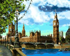 Картина за номерами "Лондон" BrushMe полотно на підрамнику 40x50см GX3882 в інтернет-магазині "Я - Picasso"