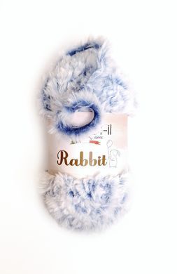 Пряжа Rabbit/Рэббит, голубой меланж 75301/2, Etrofil