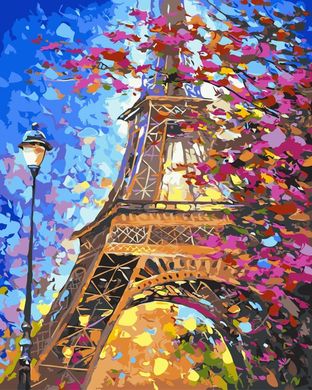 Картина за номерами "Паризький пейзаж" BrushMe полотно на підрамнику 40x50см GX9886 в інтернет-магазині "Я - Picasso"