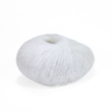 Пряжа Silk Mohair Lux/Силк Мохер Люкс, белый 6027, Lana Gatto