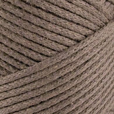 Пряжа Cotton Macrame/Котон Макраме, темно-коричневий 1001/210, Hobby Trend