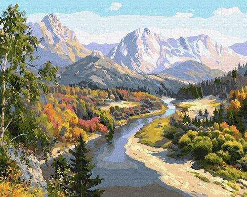 Картина по номерам - Осень в горах 40x50см в интернет-магазине "Я - Picasso"