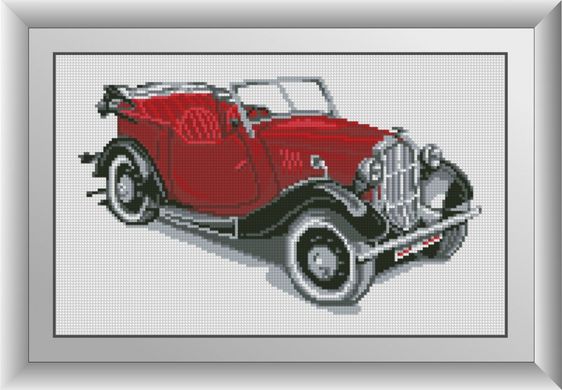 Алмазна мозаїка "Ретро автомобіль (червоний)" Dream Art в коробці 30026 в інтернет-магазині "Я - Picasso"
