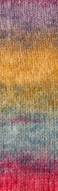Пряжа Mohair Trend Print/Мохер Тренд Принт, медовый-сиреневый-розовый 5, Laines du Nord
