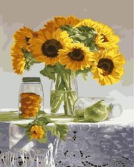 Картина за номерами "Букет соняшників" BrushMe полотно на підрамнику 40x50см GX21884 в інтернет-магазині "Я - Picasso"