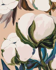 Картина за номерами "Бавовна із зеленим листям" Origami 40x50см LW 30230 в інтернет-магазині "Я - Picasso"