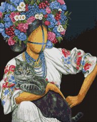 Алмазна мозаїка "Квіткова ©Valeriya Macarenco" BrushMe полотно на підрамнику 40x50см DBS1096 в інтернет-магазині "Я - Picasso"