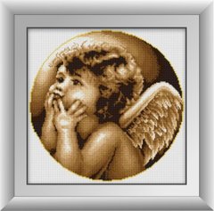 Алмазна мозаїка "Замислений ангел" Dream Art в коробці 30396 в інтернет-магазині "Я - Picasso"