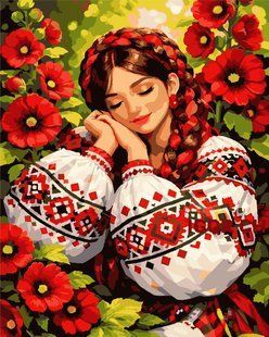 Картины по номерам "Украинский цветок" Artissimo холст на подрамнике 40x50 см PN3729 в интернет-магазине "Я - Picasso"