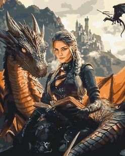 Картина по номерам Фэнтези "Четвертое крыло" Избрана драконом Origami 40x50 см LW3522 в интернет-магазине "Я - Picasso"