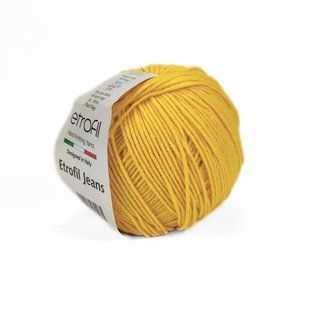 Пряжа Etrofil Jeans/Етрофіл Джинс, жовтий 029, Etrofil