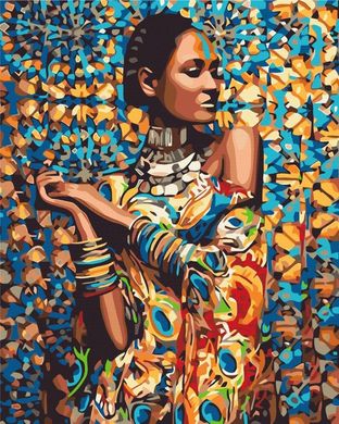Картина за номерами "Принцеса Зімбабве" BrushMe полотно на підрамнику 40х50см BS23464 в інтернет-магазині "Я - Picasso"